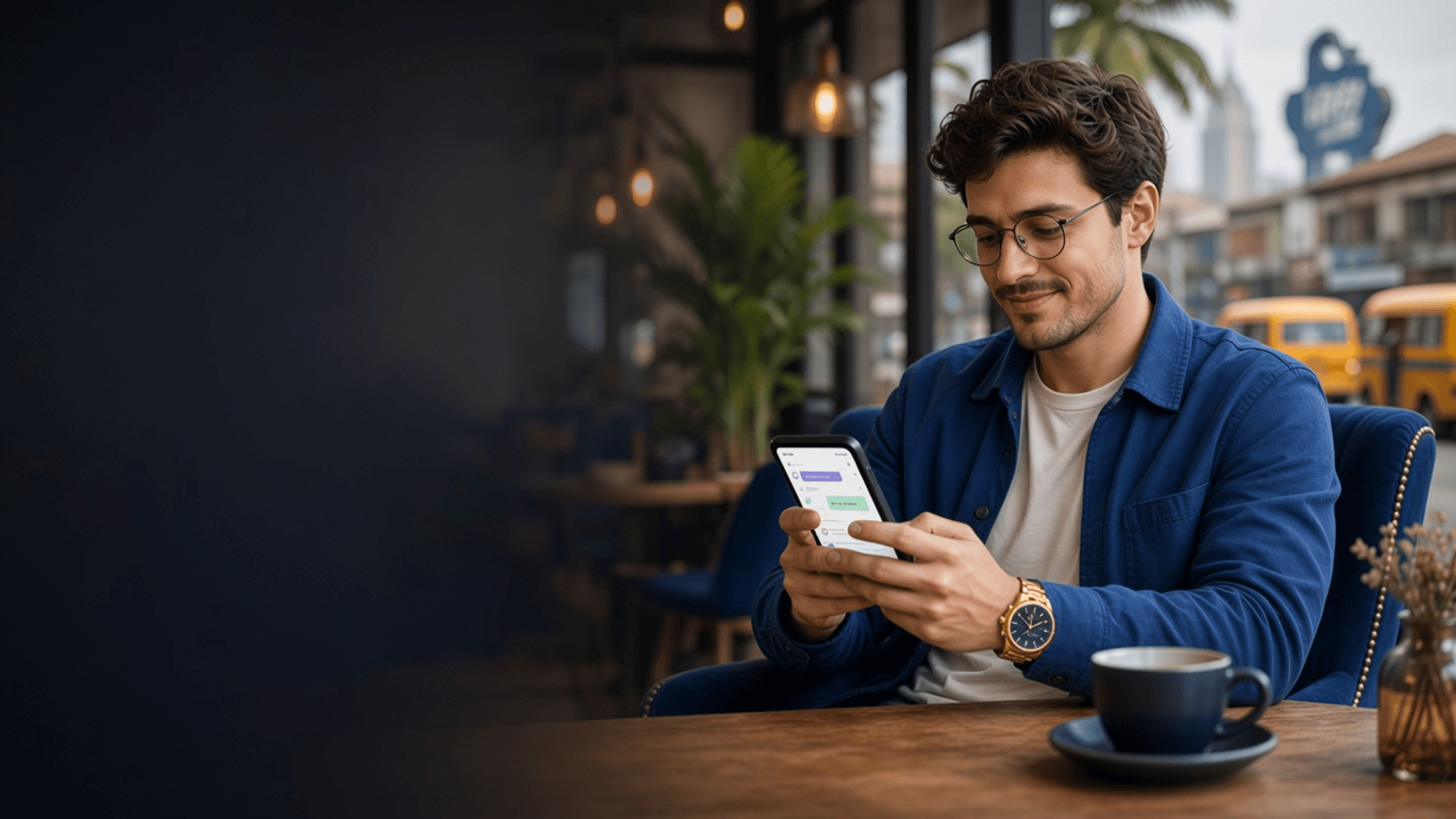 Person managing appointments and cancellations on a smartphone.